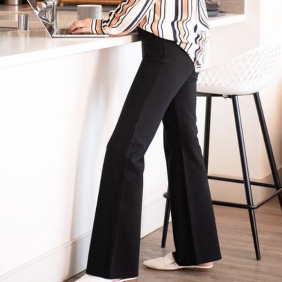Betabrand Black Bootcut Yoga Pant Size 